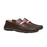 Pilot Driver In Brown Grained Leather
